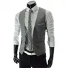 Men's Vests Brand Suit Vest Men Sleeveless Vintage Fashion Spring Autumn Plus Size Waistcoat Chaleco Traje Hombre Wedding