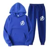 Männer Trainingsanzüge Männer Casual Set Mit Kapuze 2022 Frühling Herbst herren Sportswear Hoodies Hosen 2PCS Sets Drucken Hip Hop straße Lose