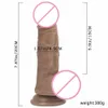 Dildos Dongs Dummy Penis Female Masturbator Male Reproductive Simulator Big Head Soft Liquid Silica Gel 221006