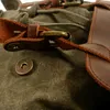 Sac à dos pour hommes de style sac à dos toile casual tendance cire d'huile d'ordinateur avec sac en cuir style de rue à la mode 221015
