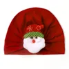 M524 Kids Christmas Hat Niemowlęta dziewczynka kreskówka Elk Santa Claus Cap Caps Turban Caps Soft Headwear Skull Beanie Dzieci Kapelusze