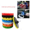 Care Products 10 PCS Car Sponge Plishing PAD مجموعة شمعي للتشويق للتلميع العازلة العازلة محول العجلة 3 4 5 6 انخفاض اختياري DELIV DHHGC