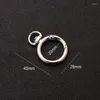 Keychains Alloy Key Chain Rings Swivel Clasps Lanyard Snap Hooks Lobster Claw Split DIY For Jewelry Making