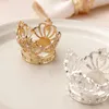 Crown Napkin Ring Gold Silver Fedicled Buckle Wedding Plkeel Banquet B1015