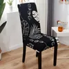 Chair Covers Summer Leaf Print Cover Dining Room Home Decorative Cushions For Wedding Decor Chairs Christmas Seat 2022