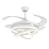 Ceiling Fans 2022 Trend Modern Design LED Fan With 4 Retractable Blade Light Remote Control For Bedroom