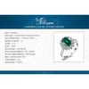 Tillbehör Fina smycken Jewelrypalace Princess Diana Simulerade Green Emerald skapade Red Ruby Halo -förlovningsring 925 Sterling Silver ...
