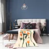 Filtar filt kast soffa dekorativ soffa handduk täcke säng stickad kontor gitter komfort tasselschair husdjur full storlek flanell
