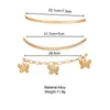 Bohemia Snake Chain Anklet для женщин Trend Fashion Gold Color Butterfly Anklets Foot Bracelet Beach Dewelry