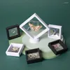 Jewelry Pouches 3D Floating Display Case Box Stand Antioxidant Organizer Storage For Earring Necklace Bracelet Ring