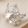 Crown Napkin Ring Gold Silver Napins Buckle Hotel Wedding handdoekringen Banquet B1015