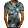 Męskie koszule zabawne 3D grafika T-shirt swobodne letnie moda męska