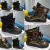 Botas de grife botas de luxo Snow martin boot boots plataform de couro de couro de inverno sapatos de esqui no não deslizamento NO418