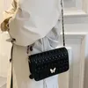 Kvällspåsar kvinnors mode pu läder underarm fjäril romb axel väska kvinnlig handväska shoppare designer crossbody för kvinnor