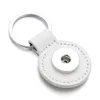 Noosa Pu Leather 18mm button button key key keychain fit diy ginger snaps keyrings المجوهرات