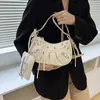 Purses Bag Versatile Women 2022 Rivet Locomotive Small Popular Design Crescent One Shoulder Crossbody