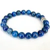 Strand MG1669 Neues Widder-Sternzeichen-Damenarmband 8 mm Afghanistan Lapislazuli Energie Handgelenk Mala Natürlicher handgefertigter Edelsteinschmuck