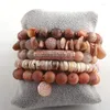 Strand MOODPC – ensemble de bracelets à puces Druzy, bijoux à la mode, en pierre naturelle, boule magnétique CZ