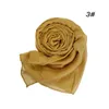 Schimmer Glitzer Baumwollviskose Hijab -Schals für Frauen Muslim lange Schals Headscarf Wrap