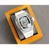 Luxury Mens Mechanical Watch Milles RM052 Hela automatisk rörelse Sapphire Mirror Rubber Watchband Swiss Armtur Di0e