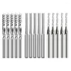 End Mill Engraving Bits Set 15Pcs CNC Router For Woodworking Acrylic Cutting 3.175/2Mm Shank Carbide Milling Cutter