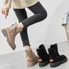 Boots Snow Women Winter 2023 New Plus Velvet Woman Shoes Mulher quente algodão espesso Botas preto de Mujer 221013