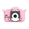 Digitale camera's Cartoon Video Camera Dual Lens 20MP HD Kids 2.0 inch scherm Kinderen met lanyard educatief speelgoed