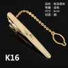 Goldren Tie Clip voor Men Classic Meter Alloy Tie Bar Email Kraagpen Crystal Business Corbata