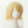 Popular Vocaloid Kagamine Rin Short Blonde Cosplay Hair Wig