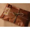 Gift Wrap Retro Old Color Lacquered Kraft Paper Envelope Postcard Bag Bags Collection Packaging Home Storage X9p9