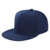 Casquettes de baseball Femmes Hommes Summer Hip Hop Baseball Cap Flat Bill Brim Blank Solid Color Hat