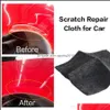 Car Polishers Car Paint Scratch Repair Cloth Remove Scratches Eraser Magical Clear Coat Fast Fix Drop Delivery 2022 Mobiles Motorcyc Dheu6