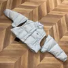 2022 jaqueta conversível para mulheres designer acolchoado casaco curto inverno mangas destacáveis