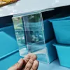 Reklama wyświetlacz akrylowy etykieta papierowa sprzedaż karty Wyświetlacz Uchwyt wymienny powierzchnia mocna pasta klejenia na ścianie Glass 10pcs
