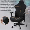 Stuhlhussen 4 Stück Gaming mit Armlehne Spandex Splicover Büro Sitzbezug für Computer Sessel Protector Cadeira Gamer