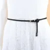 Bälten Kvinnor Belt Style Midjeband Kedja Rep flätad klänning avslappnad tunt för damklädertillbehör