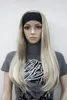 New 3/4 wig with headband honey ash blonde & blonde mix straight long half wig