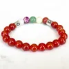 Strand MG1657 Libra Zodiac Womens Armband 8 mm AAA Grad Carnelian Crown Chakra Beads Energy Wrist Mala Natural Gemstone Jewelry