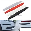 Bilklisterm￤rken 1Pair Bil Bumper Protector Corner Guard Antiscratch Strips Sticker Protection Bod Gummi Drop Leverans 2022 Mobiler Mo Dhles