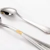 Flatware Sets 4/8/12 Pieces Antique 24K Gold Plated Cutlery Set Dishwasher Safe Silverware Stainless Steel 18-10 For Wedding Home