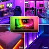 Remsor LED Light Strip RGB Bluetooth-kompatibel IR Remote USB LEDS TAPE Flexibel diodens bakgrundsbelysning för TV-festdekor