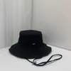 Caps de bola Designer Fisherman Hat Hat Summer Casual Casual ao ar livre Sun Metal Fur Edge Letter Fashion All-Match Large Brim Chapé