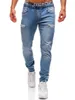 Men's Jeans Mens Skinny Jeans Pant Casual Trousers 2021 Denim Black Homme Stretch Pocket Zipper Pencil Pants Fit Streetwear 3xl