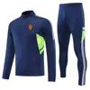 Real Saragosse Survêtements pour hommes enfants Loisirs de plein air sport costume d'entraînement jogging sport costume à manches longues