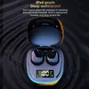 Original G9S trådlösa hörlurar Bluetooth Headset Sport LED Display Earskydd Brusreducering Fone Trådlösa hörlurar