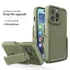 Obudowy telefonu komórkowego Sport Sport Clip Portable zdejmowany stojak wspornikowy DropProof Protector Cover Cull Body for Apple iPhone 11 12 13 14 Plus Pro Max Case