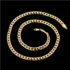 Chains Jewelry Splendid Men 14K Yellow Gold Necklace Solid Chain 23.6Inch Drop Delivery 2022 Necklaces Pendants Dhscz