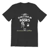 Men's T Shirts Life Is Better In Books With A Dachshund And Coffe T-Shirt Games Wholesale Clothes Kawaii Oversized Plus Size Clothing