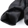 Leggings voor dames winter warme leggins hoge taille vaste kleur fluweel rekbaar zwart T221014