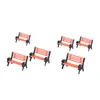 Chaves de cadeira Concessa miniaturas de decoração para decoração de jardim de bancos de varandagem Modelo de plantador de fadas Maniatureminiaturas Suculentas suculentas